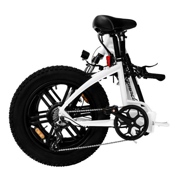 SM21 Black White Foldable Electric Bike
